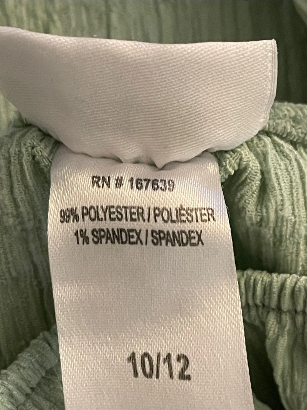 Rachel Zoe Girls' Sage Green Crinkled Romper SZ 10-12